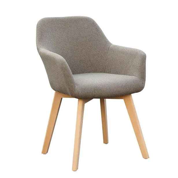 Tempo Kondela Designové křeslo CLORIN NEW, hnědá/buk