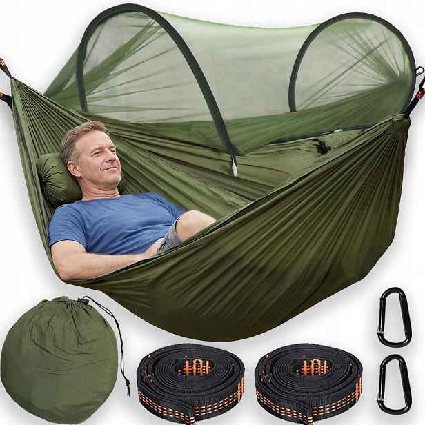 Turistická Dvoulůžková Zahradní Cestovní Houpací Síť Silný Ultralight Moskytiéra