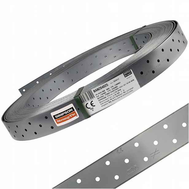 Koncentrovaná perforovaná páska 40 x 2 mm x 25 m Simpson BAN204025