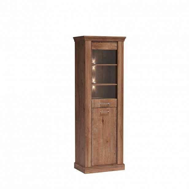 MASSENO VITRÍNA DESIO 67/198/42 cm Hnědá