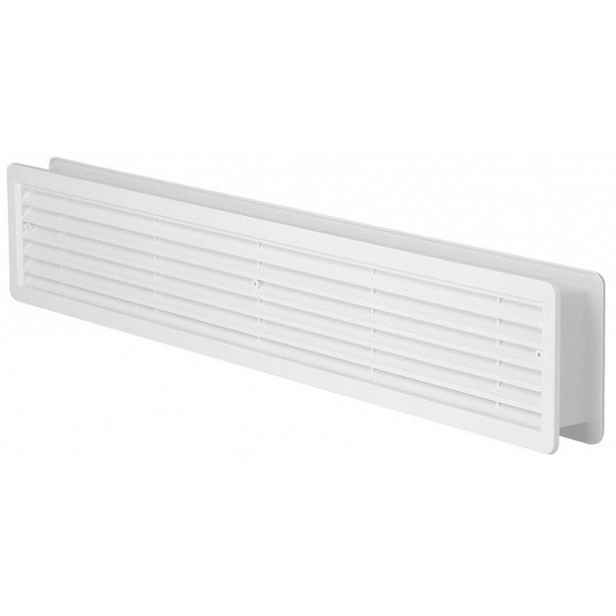 Mřížka větrací dveřní HACO VM D 500×90 mm bílá