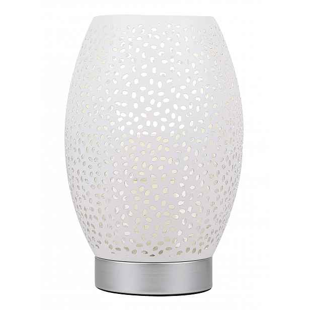 Prolamovaná kancelářská lampa bílo-stříbrná E27 Venus 41-78322 Candellux