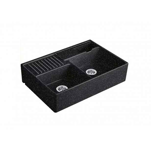 Villeroy & Boch - Keramický dřez 90x63 cm, CeramicPlus, chromit 632391J0