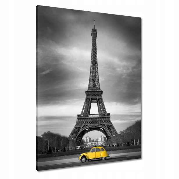Obrazy 60x80 Žlutý Citroen v Paříži