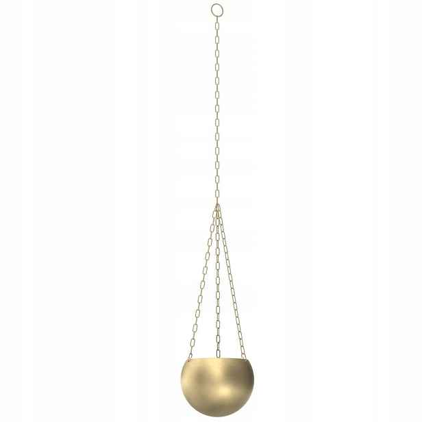 Závěsný květináč zlatý Flower Pot 8105 Luminex