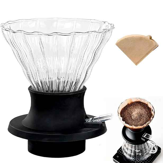 Skleněný Překapávač Dripper – Na Kávu 200 ML