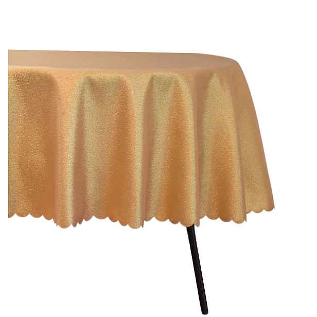 Dekorativní Ubrus Oválný Zlatý 100X170 CM Lesklý Ovál Elegantní Vánoce