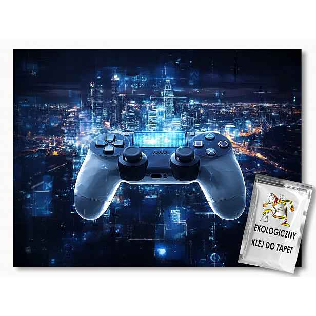 Fototapeta Flizelina Gaming Konzola Gamepad Kontroler Město 254x184 130g