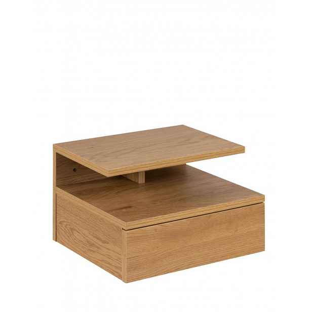 Nástěnný noční stolek Ashlan, divoký dub