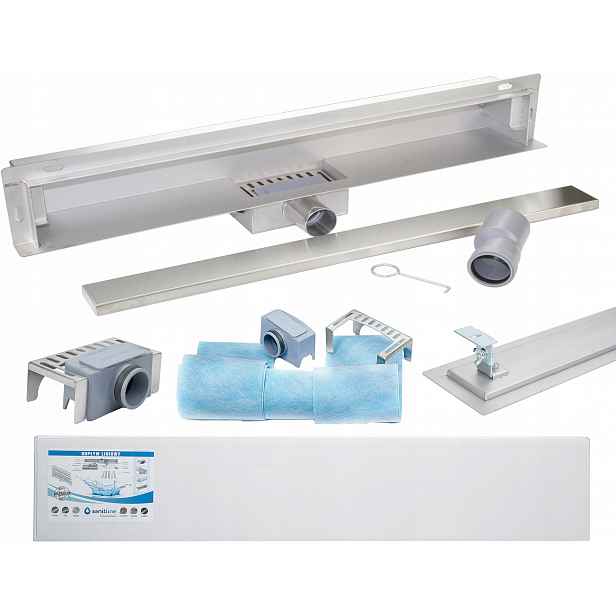 Sanitline Lineární odtok nástěnný 70 cm pod dlažbu