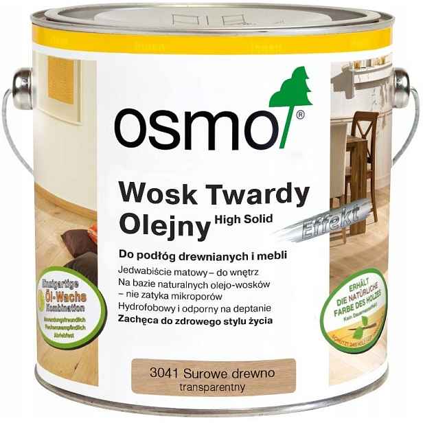 Tvrdý Vosk olejový Vosk Osmo 3041 Surové Dřevo 0,75L
