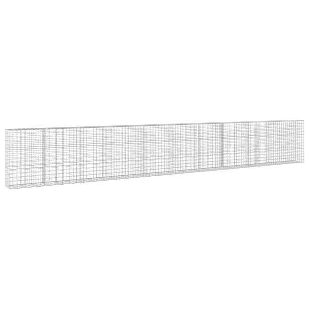 vidaXL Gabion s drátem 3,5 mm a síťkou 10x10 cm 1050x50x150 cm
