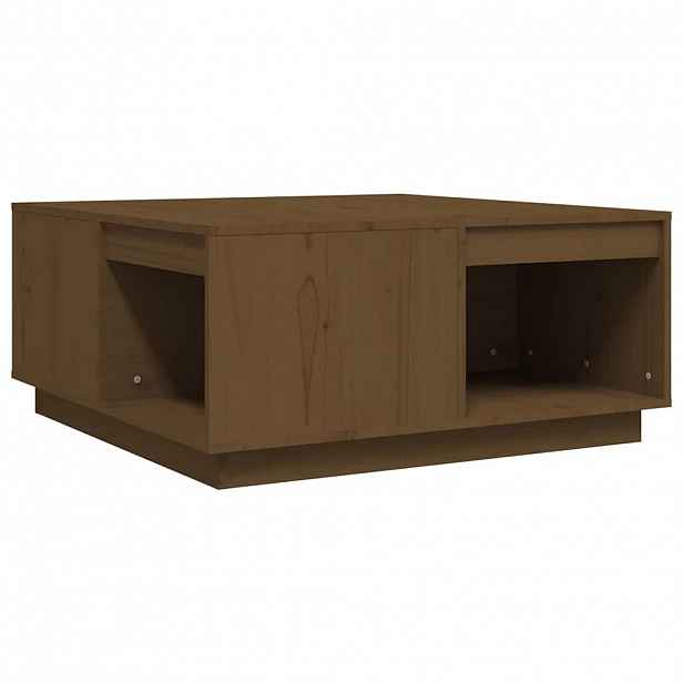 vidaXL Konferenční stolek medově hnědý 80x81x36,5 cm masivní borovice