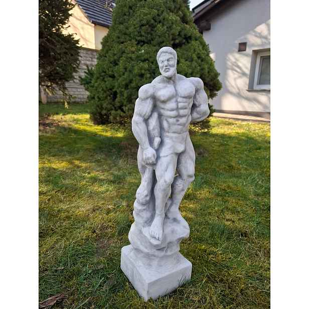 Betonová figurka Herkules, zahradní dekorace, zahradní figurky