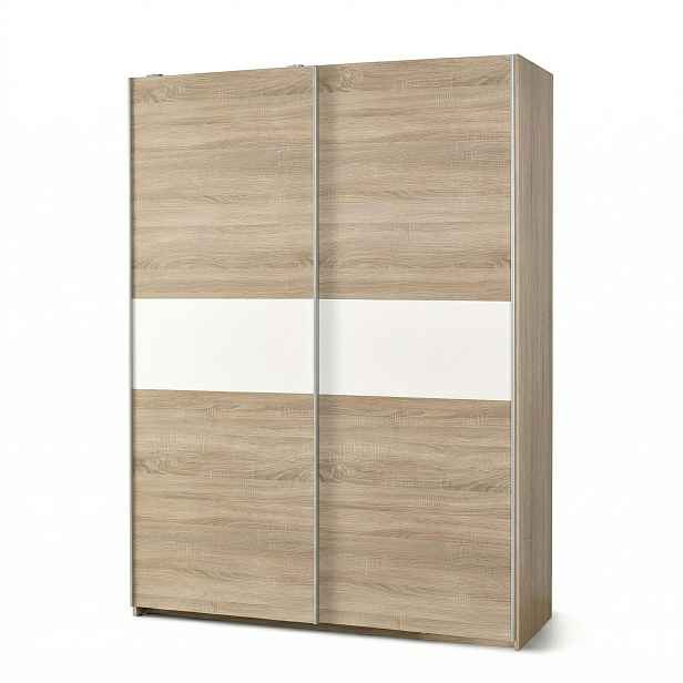 Kasvo LIMA skříň (K25)  909-1025  153x210x58 dub sonoma/bílá