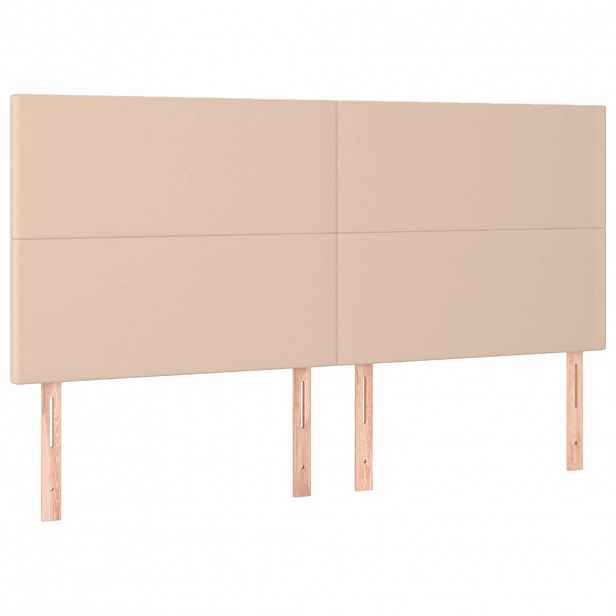 vidaXL Čelo postele Cappuccino 180x5x118/128 cm umělá kůže