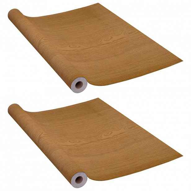 vidaXL Samolepící tapety na dveře 2 ks světlý dub 210 x 90 cm PVC