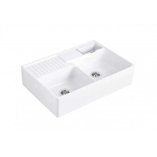 Villeroy & Boch - Keramický dřez 90x63 cm, CeramicPlus, Snow White 632391KG