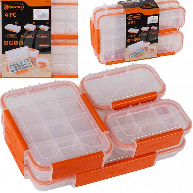 Vodotěsné boxy, organizéry IP65 4v1 Sada Tactix