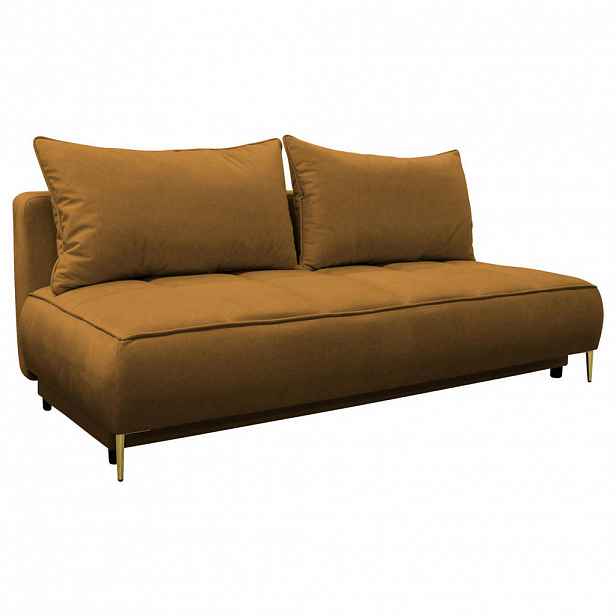MID.YOU ROZKLÁDACÍ POHOVKA, textil, rezavá