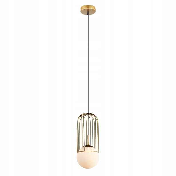 Závěsná lampa Italux Matty Led moderní zlatá