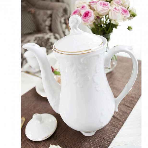 Kávová konvice 1200 ml Rococo Zlatá řada Ćmielów