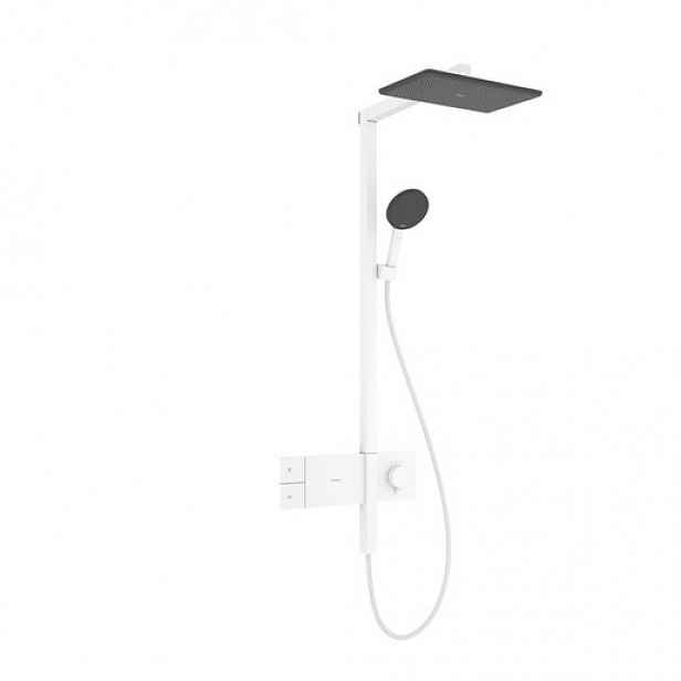 Sprchový systém Hansgrohe Raindance Alive Q s termostatickou baterií matná bílá 24580700
