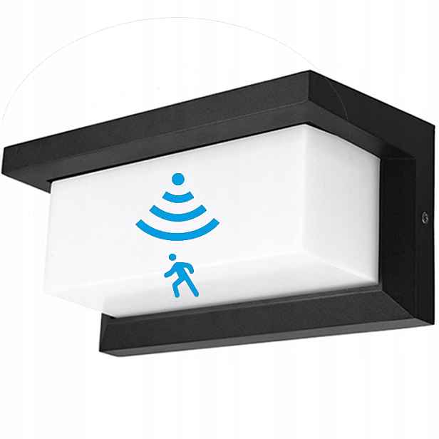 Fasádní lampa senzor pohybu nástěnné svítidlo zahrada E27