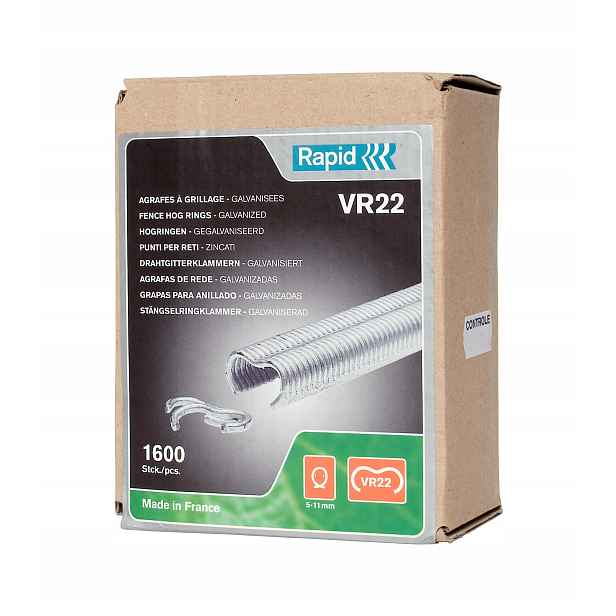 Plotové sponky VR22 1600 kusů Galvanizované Rapid