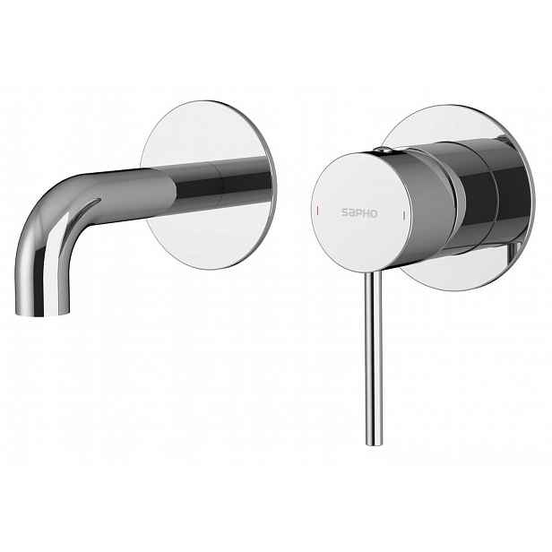 Sapho Ultramix - Umyvadlová baterie pod omítku, 2-otvorová instalace, s tělesem, chrom UT110