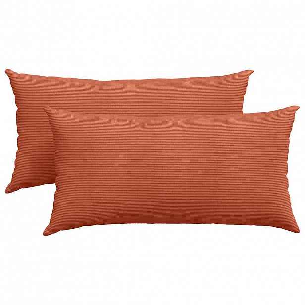 vidaXL Pohovkové polštáře 2 pcs Červená oranžová 80 x 40 cm