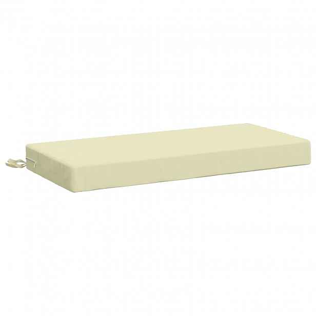vidaXL Polštář na lavici SOEST 100% polyester Krémová 80 x 40 x 8 cm