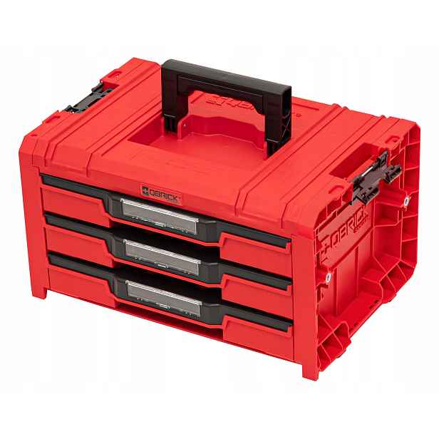 Box s zásuvkami Qbrick System Pro 2.0 Drawer 3 Toolbox Expert Red