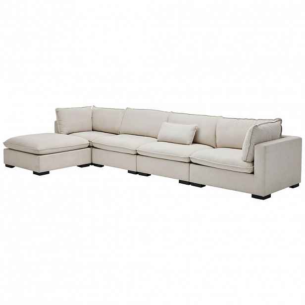 Livetastic ROHOVÁ SEDAČKA, textil, krémová
