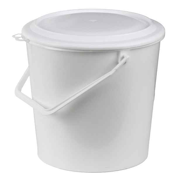 BESOP - Vědro bílé 10l s víkem, umělá hmota