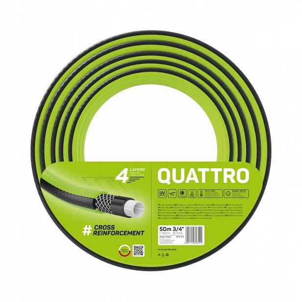 Hadice Quattro 3/4" 50 m, 4 vrstvá, odolná vůči Uv záření, odolná