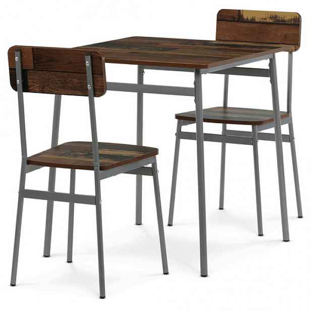 Jídelní set Autronic Hnědá MDF AUT-O2122 OLW2