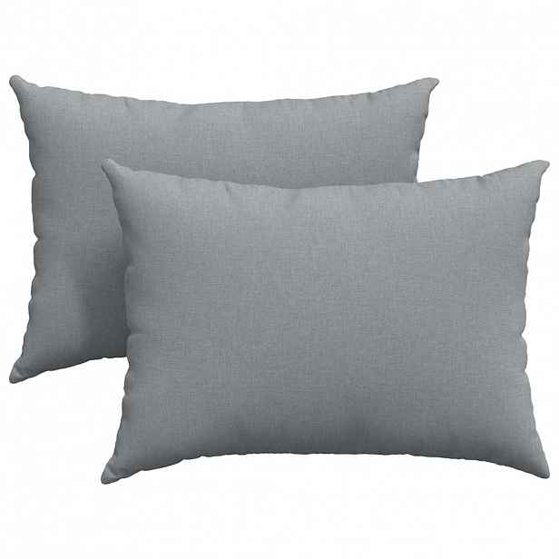 vidaXL Pohovkové polštáře 2 ks textil Světle šedá 70 x 50 cm