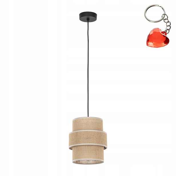 Závěsná lampa Zwis Lustr Stropní Svítidlo Calisto Béžová E27 nad stůl Tk Lighting