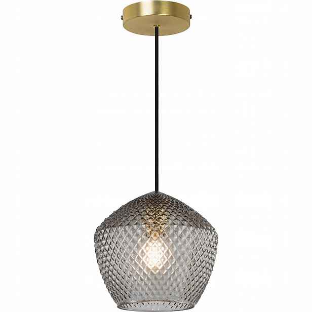 Závěsné Stropní Svítidlo Lustr Mosaz Sklo E27 Orbiform Metal Nordlux