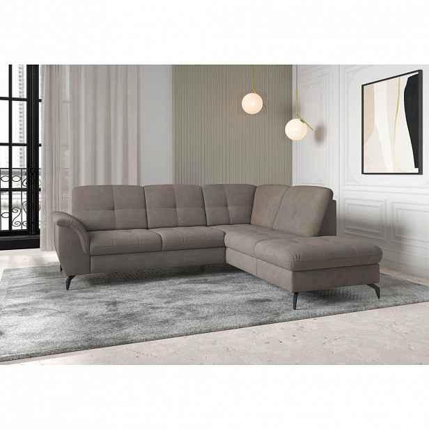Sit & More ROHOVÁ SEDAČKA, textil, jílová barva