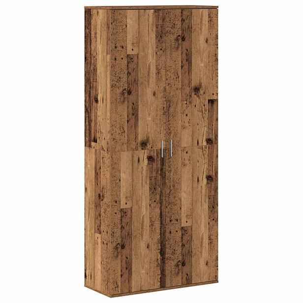 vidaXL Vysoká skříň 80 x 35 x 180 cm Kompozitní dřevo Staré dřevo