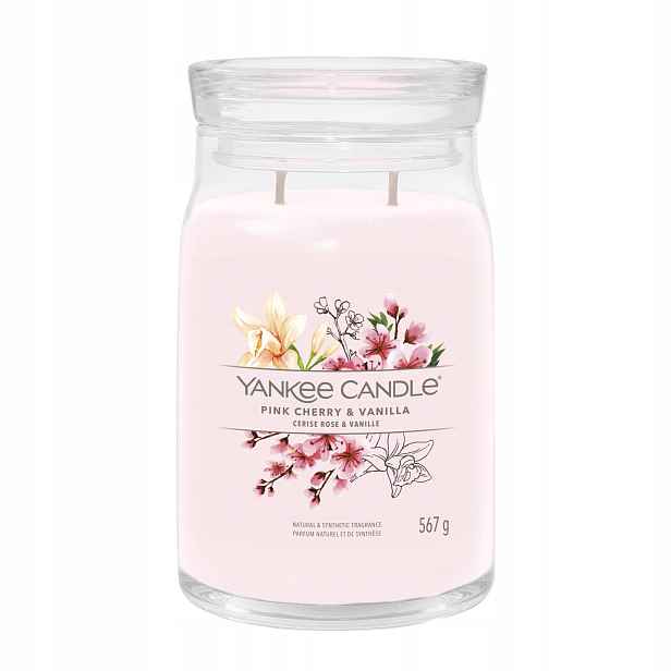 Yankee Candle svíčka Pink Cherry Vanilla 567 g