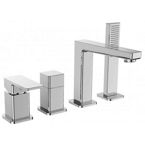 Sapho Tursi - Baterie na okraj vany, 4-otvorová instalace, chrom TI052