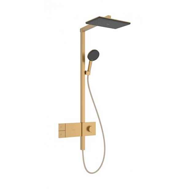 Sprchový systém Hansgrohe Raindance Alive Q s termostatickou baterií kartáčovaný bronz 24581140