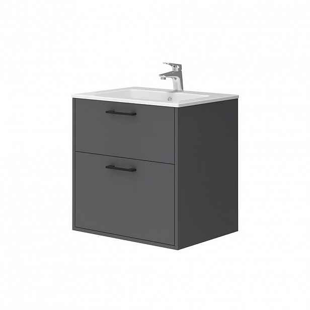 Vicco KOUPELNOVÝ NÁBYTEK Lanco, Antracit, 60 x 60 cm 2dílná