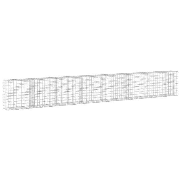 vidaXL Gabion s drátem 3,5 mm a síťkou 10x10 cm 750x50x100 cm
