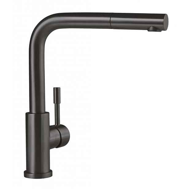 Villeroy & Boch Steel Shower - Dřezová baterie s výsuvnou koncovkou, antracit 96970105