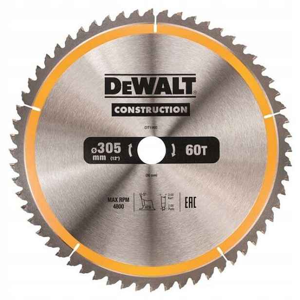 DeWalt DT1960 pilový kotouč 305/30mm 60WZ Atb -5° extra rychlý řez