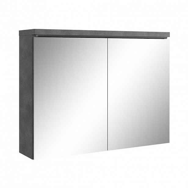 Badplaats ZRCADLOVÁ SKŘÍŇKA Paso tmavě šedá - 80 x 20 x 60 cm